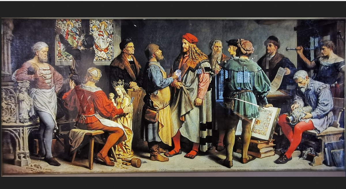 Фридрих Вандерер. "Известные художники времени Дюрера", 1901. 