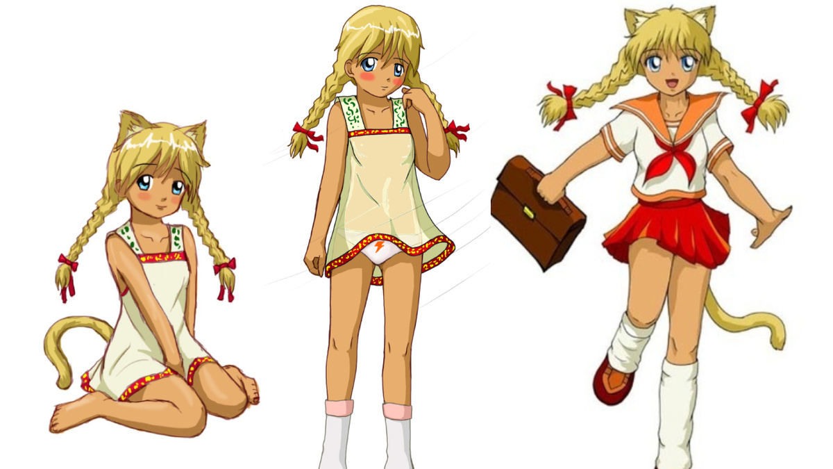 Арт компиляция с оригинальным маскотом имиджбордов: Славя-тян.