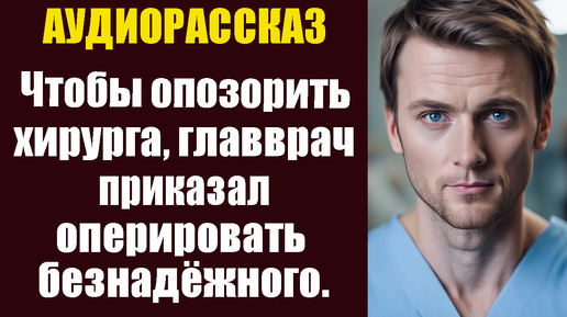 Чтобы опозорить молодого хирурга, главврач приказал оперировать безнадежного пациента.