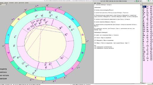 Урок синастрии 43, ч.12 Аспекты выгоды Юпитер – Сатурн секстиль и трин, совмещение с некоторыми негативными аспектами