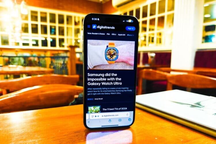    В Safari на iPhone и других устройствах Apple есть удобный режим чтения. Изображение: digitaltrends.com