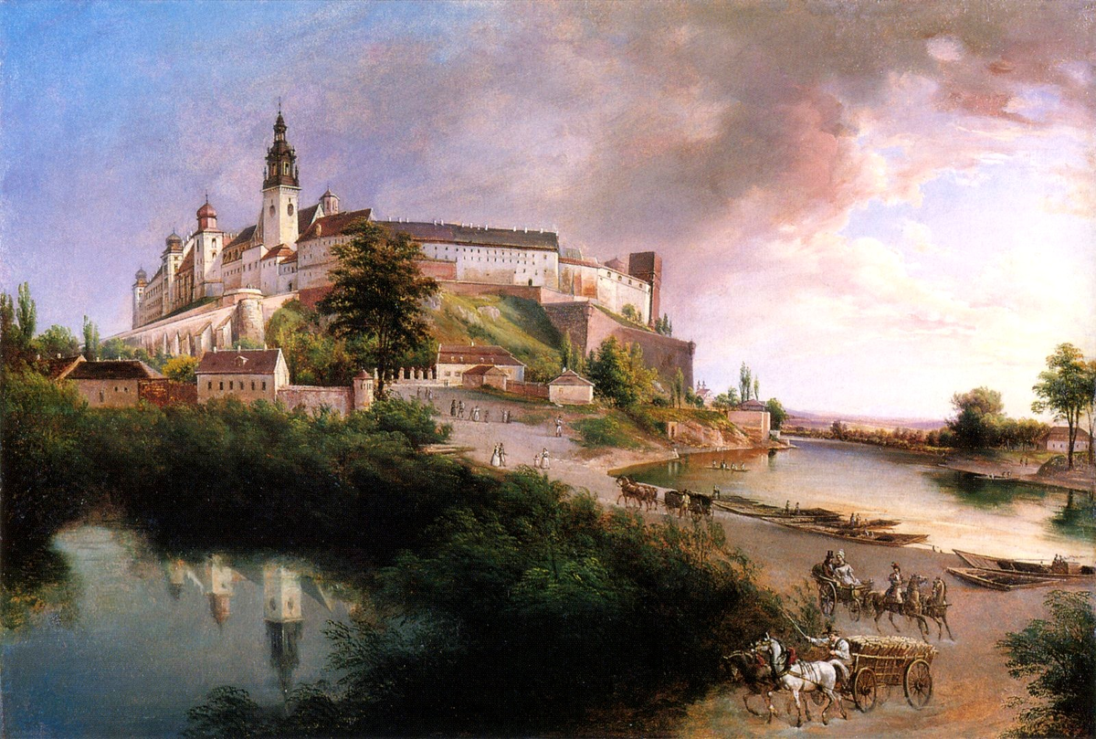 Вавельский холм — картина 1847г