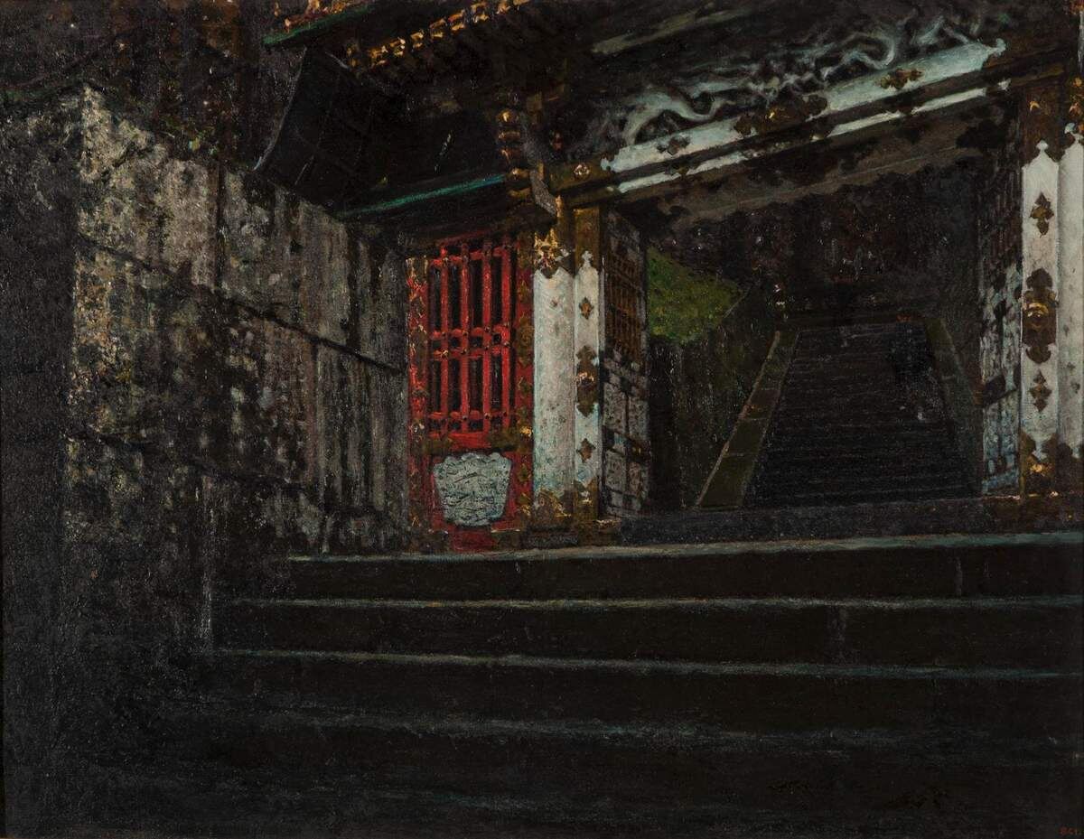 Картина из японской серии. В. Верещагин. Вход в храм Никко. Около 1881. Государственный Русский музей