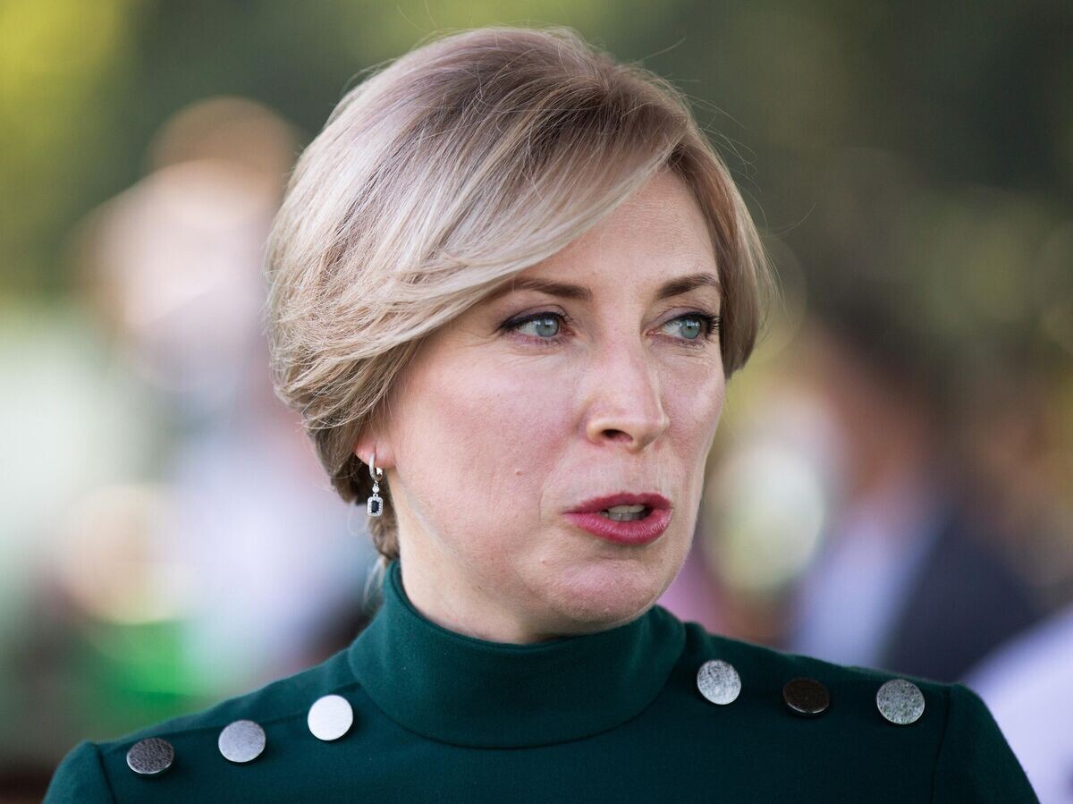    Кандидат в мэры Киева от партии "Слуга народа" Ирина Верещук на съезде партии в Киеве© РИА Новости / Стрингер