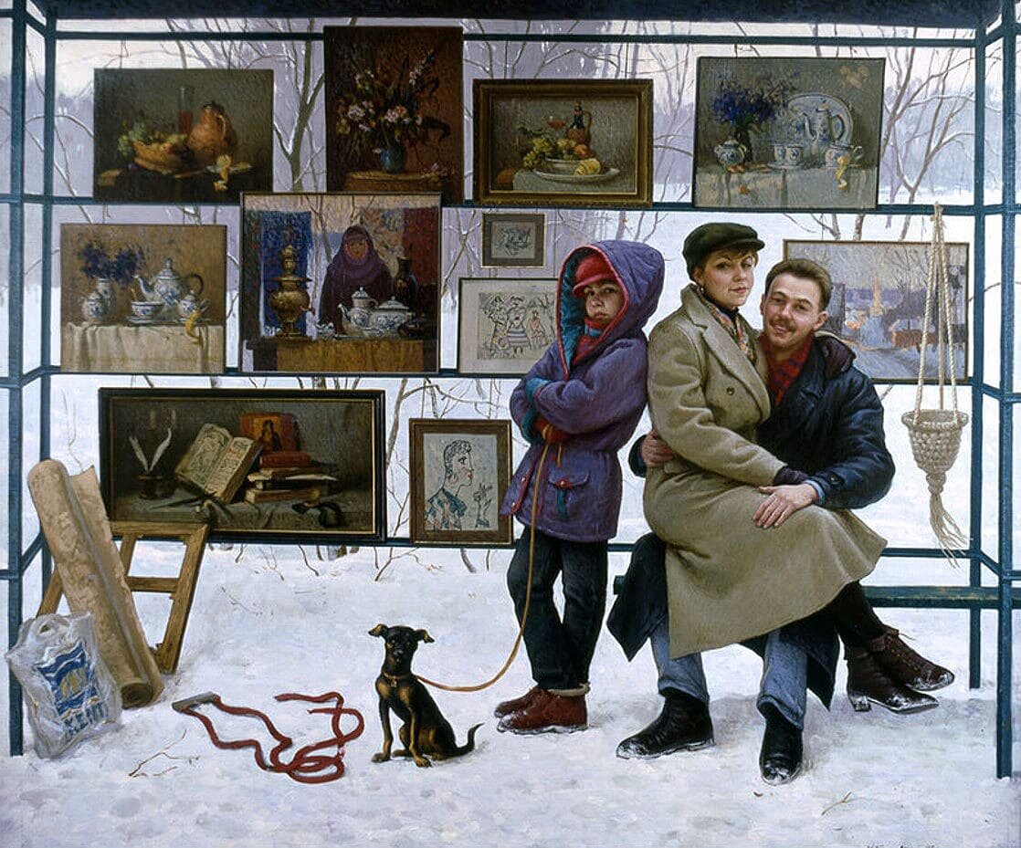 Фотография на память. 1996. Х.М. 105 x 125.