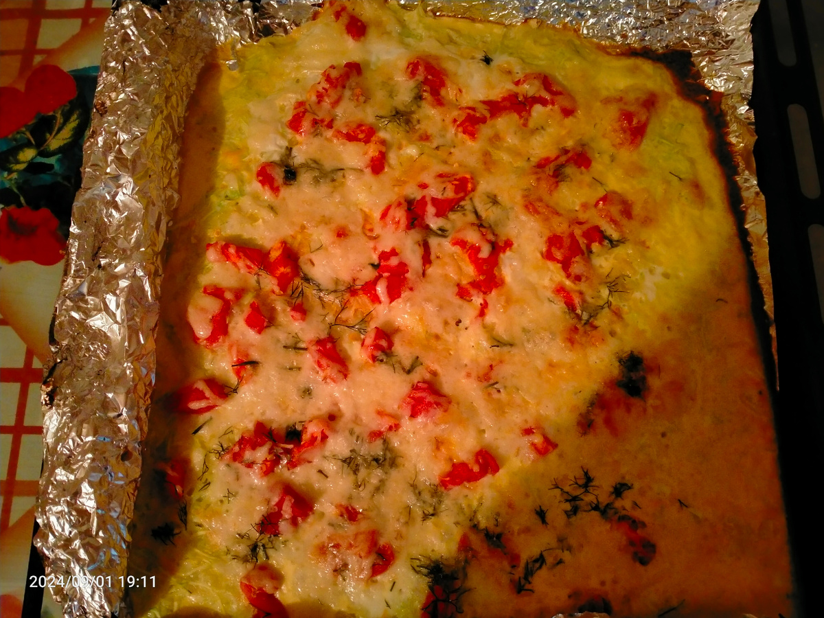 Готовая запеканка. Фотография автора 