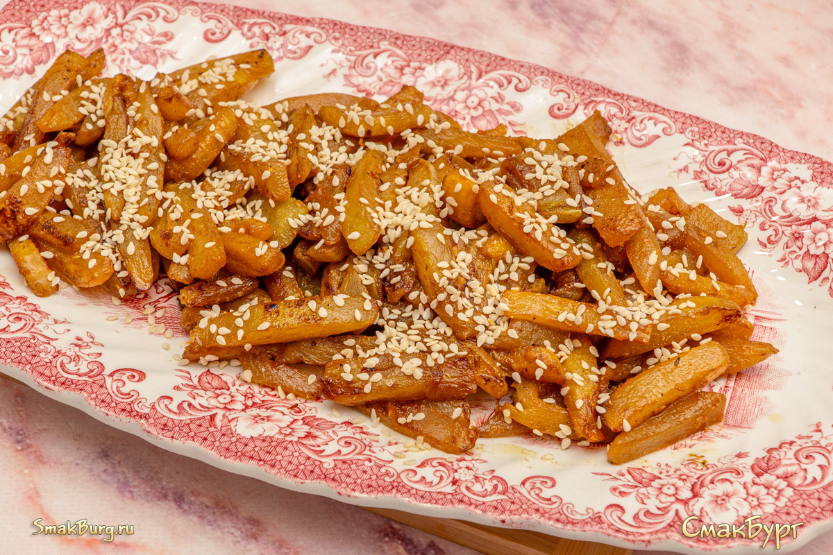 Ароматный овощной гарнир из кабачков в азиатском стиле. Сочный, вкусный и такой простой. Готовьте с удовольствием!