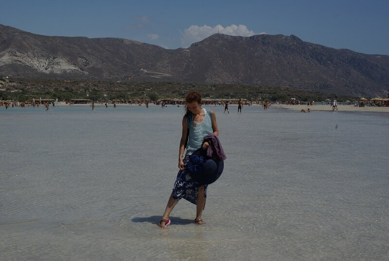 автор канала в процессе "купания"