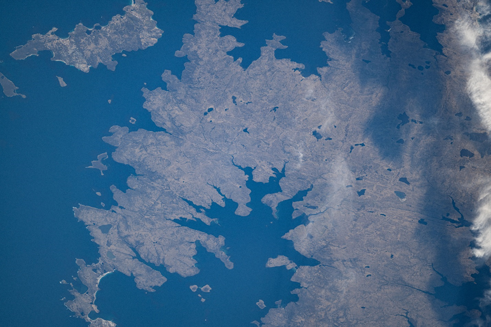 Фолклендские острова с борта МКС. Фото: nasa.blog.com