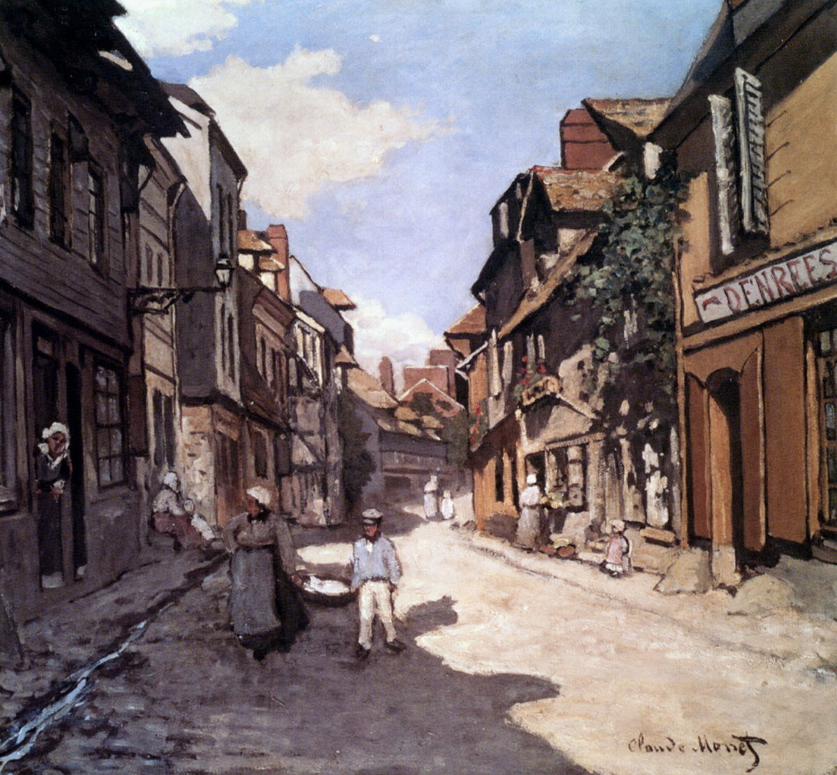 Улица Баволь. Онфлёр, 1864