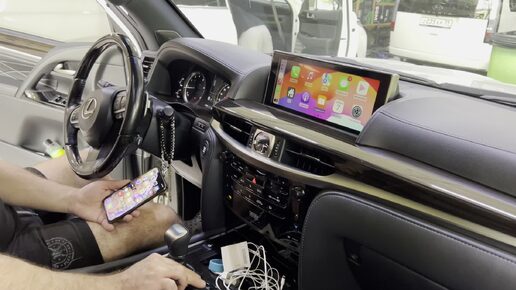 Apple CarPlay на штатный монитор Lexus LX450D, Lexus LX570 подключить