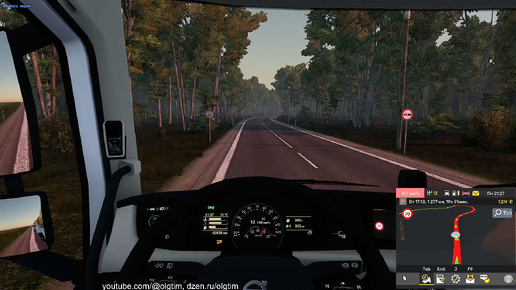 Euro Truck Simulator 2. Везём 22т российского газа в замерзающую Европу. Express Pro