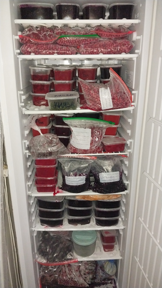 Заморозки ягод и овощей, компотных смесей