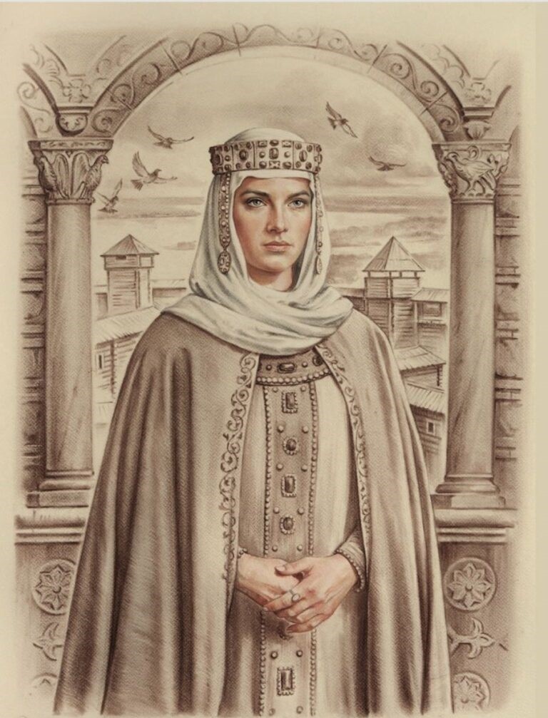 Княгиня Ольга Мудрая - матушка Святослава Игоревича.