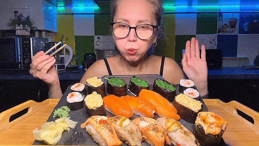 МУКБАНГ/ РОЛЛЫ,Суши 🍣Гунканы/Как справиться с подростком…