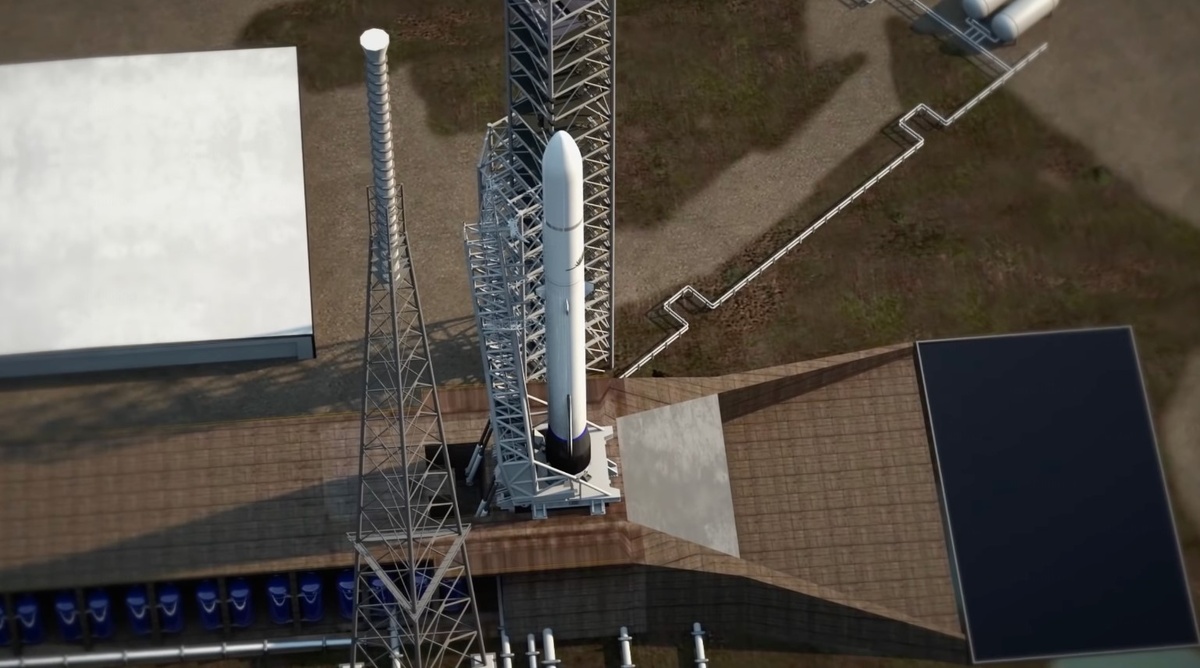 Рендеринг ракеты-носителя New Glenn. Источник: Blue Origin  📷
