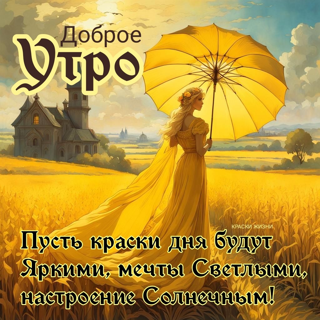 Картинки с добрым утром краски жизни