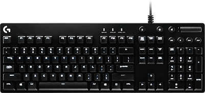 Logitech G610 Orion Brown — это полноразмерная механическая клавиатура с 104 клавишами, построенная на переключателях Cherry MX Brown. Она имеет мультимедийные и дополнительные кнопки, а также регулятор громкости на краю клавиатуры. Клавиатура оснащена белой подсветкой и фирменным программным обеспечением Logitech Gaming Software. Раскладка клавиатуры специфична для России и отличается от американской и европейской раскладок.