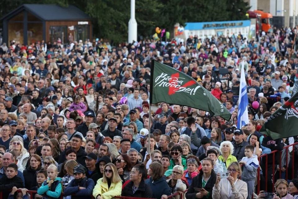    Патриотический марафон в Горно-Алтайске . Источник: Telegram-канал Андрея Турчака