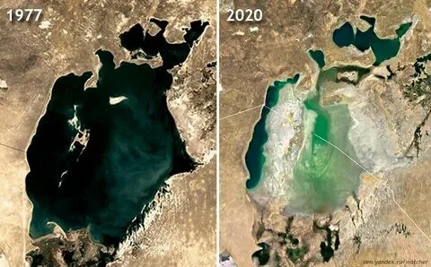 Аральское моря 1977-2020