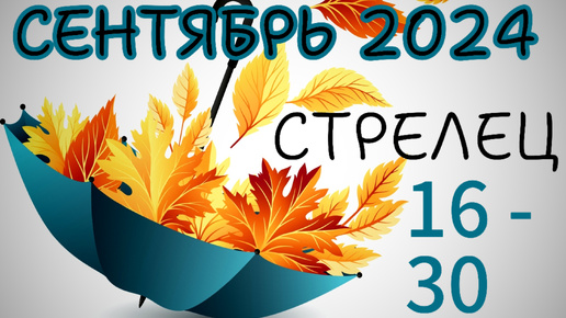 СТРЕЛЕЦ ♐️ 16 - 30 Сентябрь 2024