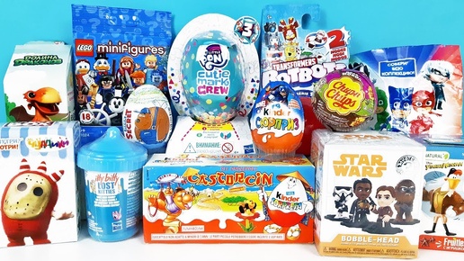 15 Киндер Сюрпризов, Unboxing Kinder Surprise МСТИТЕЛИ, LEGO Disney, My little pony,PG Masks,MARVEL