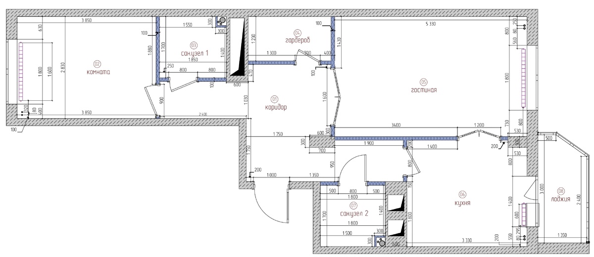 Исходный план