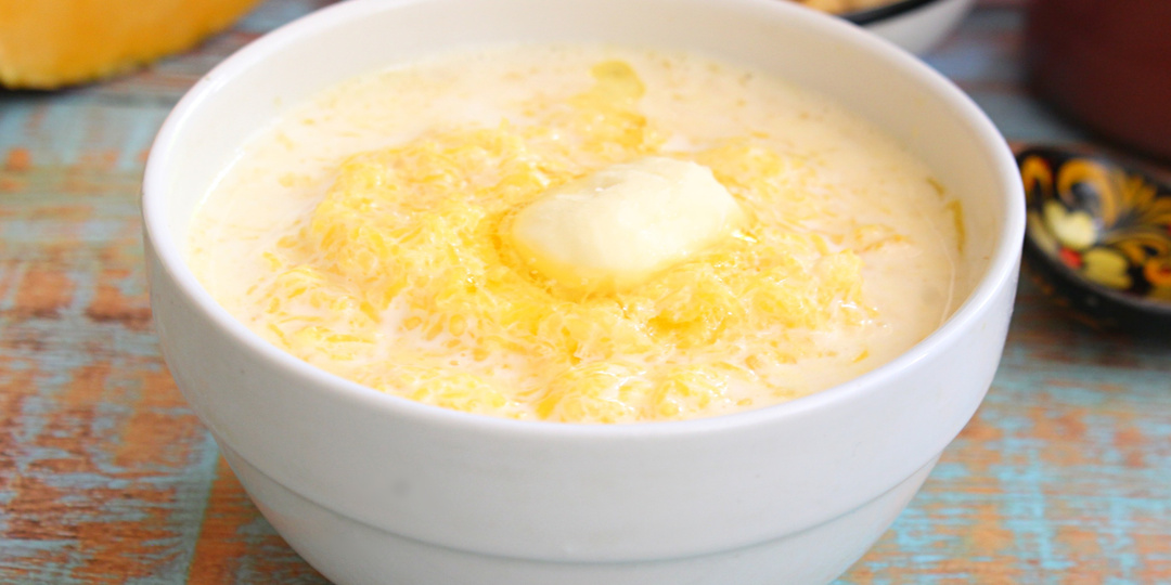 Тыквенная каша с кукурузной крупой на молоке