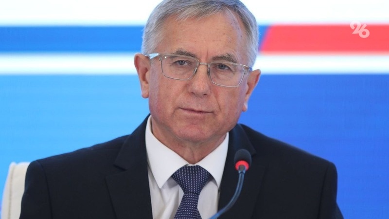    Глава крайизбиркома Сергей Тарасов озвучил итоги подсчёта голосов Фото: Дмитрий Ахмадуллин / / ИА «Победа26»