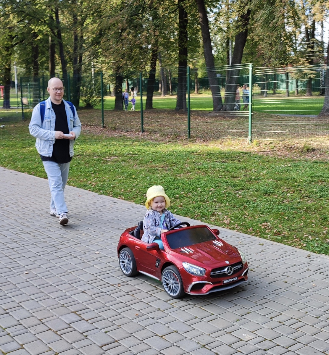 Папа тоже наигрался от души)))