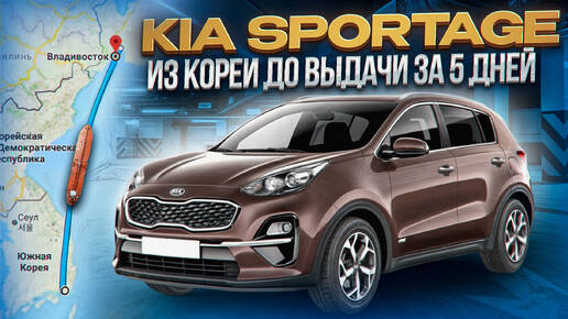 KIA SPORTAGE 🚙 - из Кореи до выдачи ЗА 5 ДНЕЙ