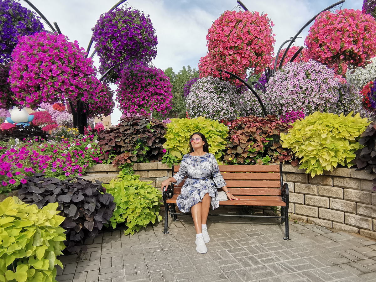 Декабрь в парке Dubai Miracle Garden
