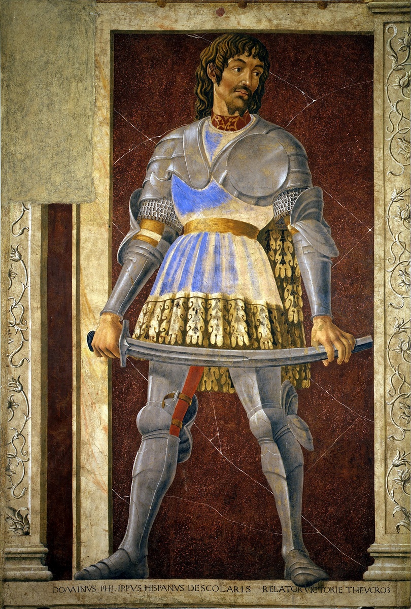 Андреа дель Кастаньо, «Пиппо Спано», 1450-е, дерево, темпера, 250 х 154 см, Галерея Уффици, Флоренция, Италия