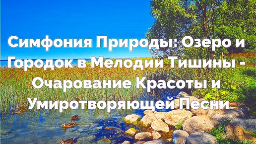 Симфония Природы: Озеро и Городок в Мелодии Тишины - Очарование Красоты и Умиротворяющей Песни