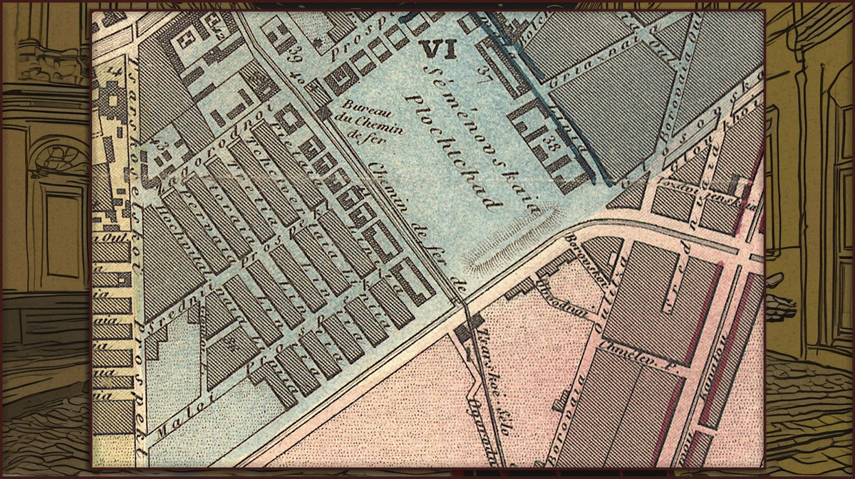 Карта 1840 года