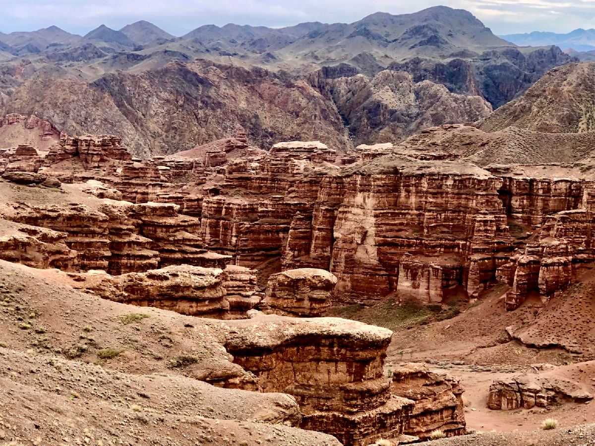 Чарынский каньон. Вид сверху.