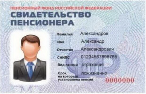 СФР📷Свидетельство пенсионера в форме пластиковой карточки выдается с 2021 года