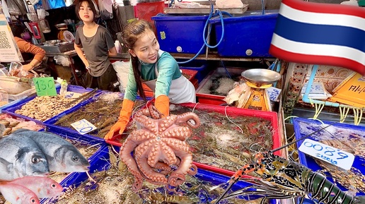 ШОК ОТ ЦЕН В ТАИЛАНДЕ 🇹🇭 Самые низкие цены на морепродукты. Завтрак на рыбном рынке в Паттайе.