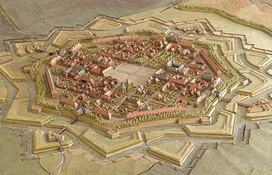 Город Солнца Томмазо Кампанеллы. Изображение взято из открытых источников