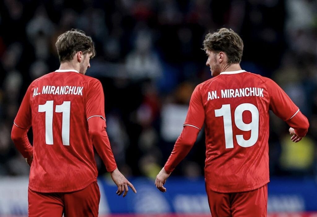 Антон Миранчук уехал в Швейцарию, а его брат-близнец Алексей - транзитом через Италию - перебрался в США