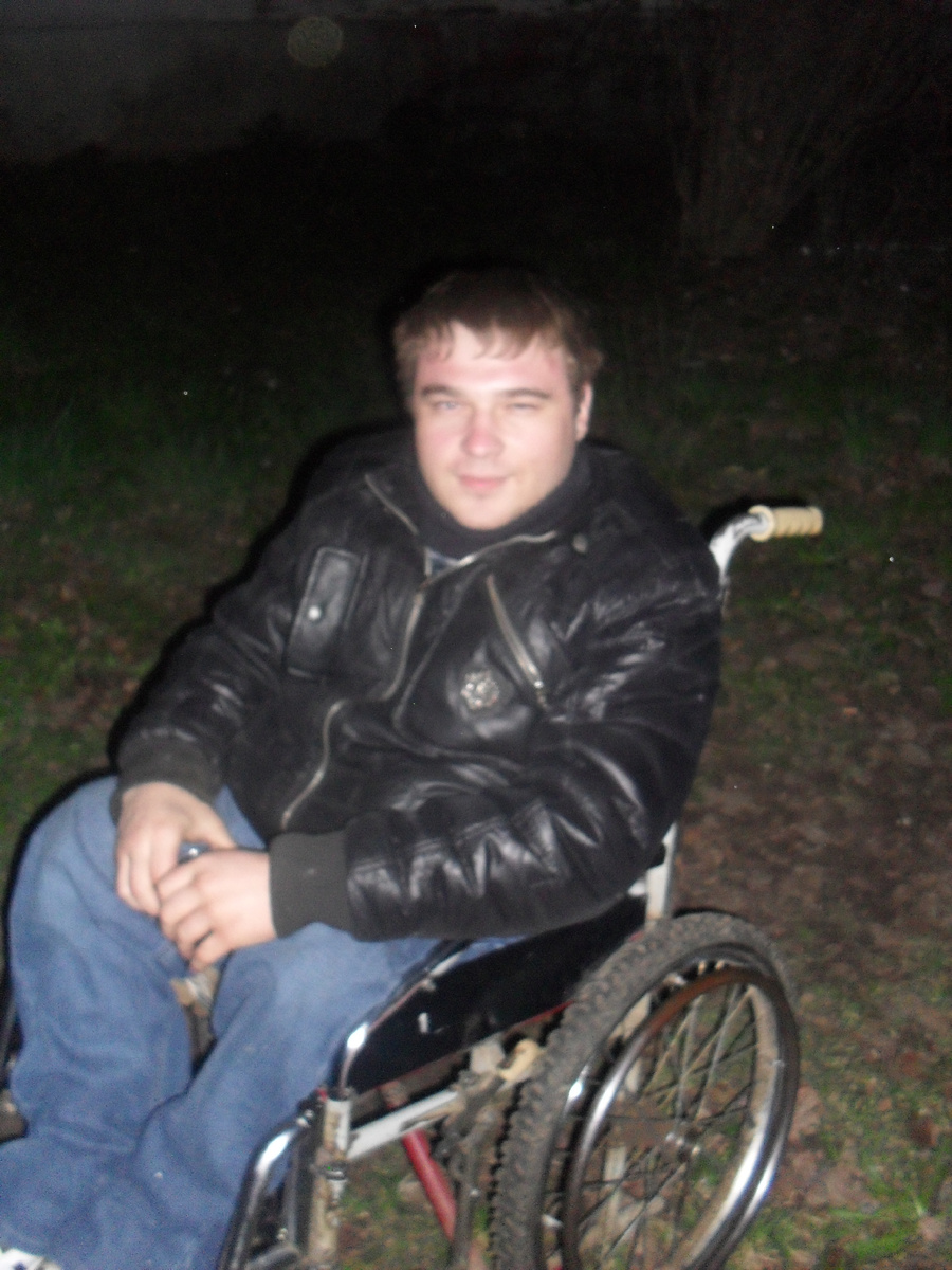 Я на старой коляске 
