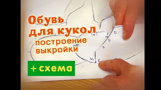 Обувь для кукол - как построить выкройку. Урок по просьбе подписчиков! )