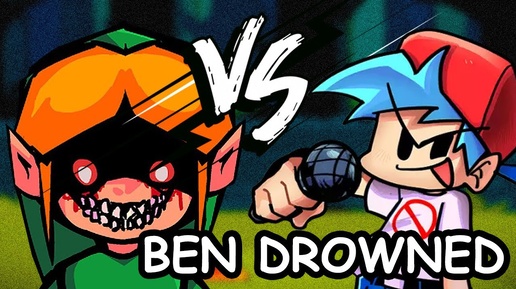 Friday Night Funkin Мод VS Ben Drowned Mic Of Time Чуть не утонул в озере