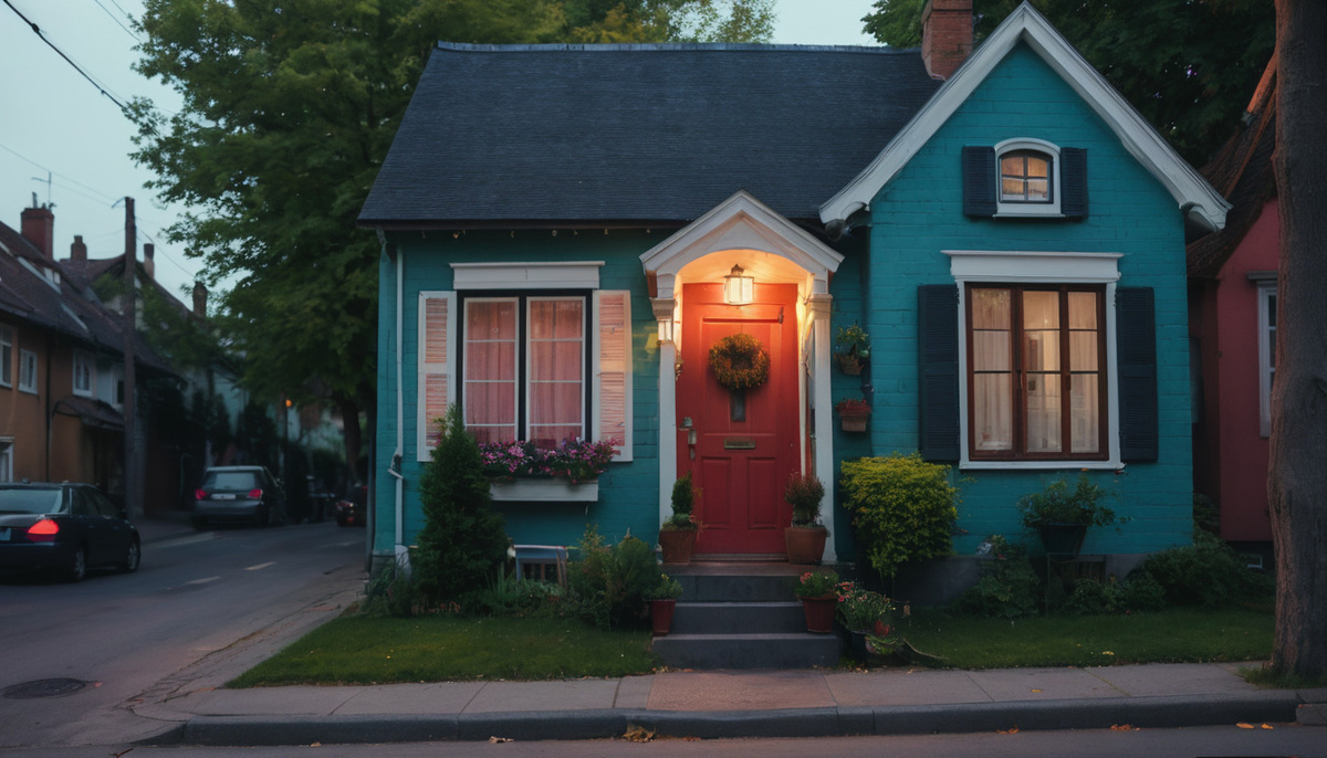 домик, конечно, попроще 