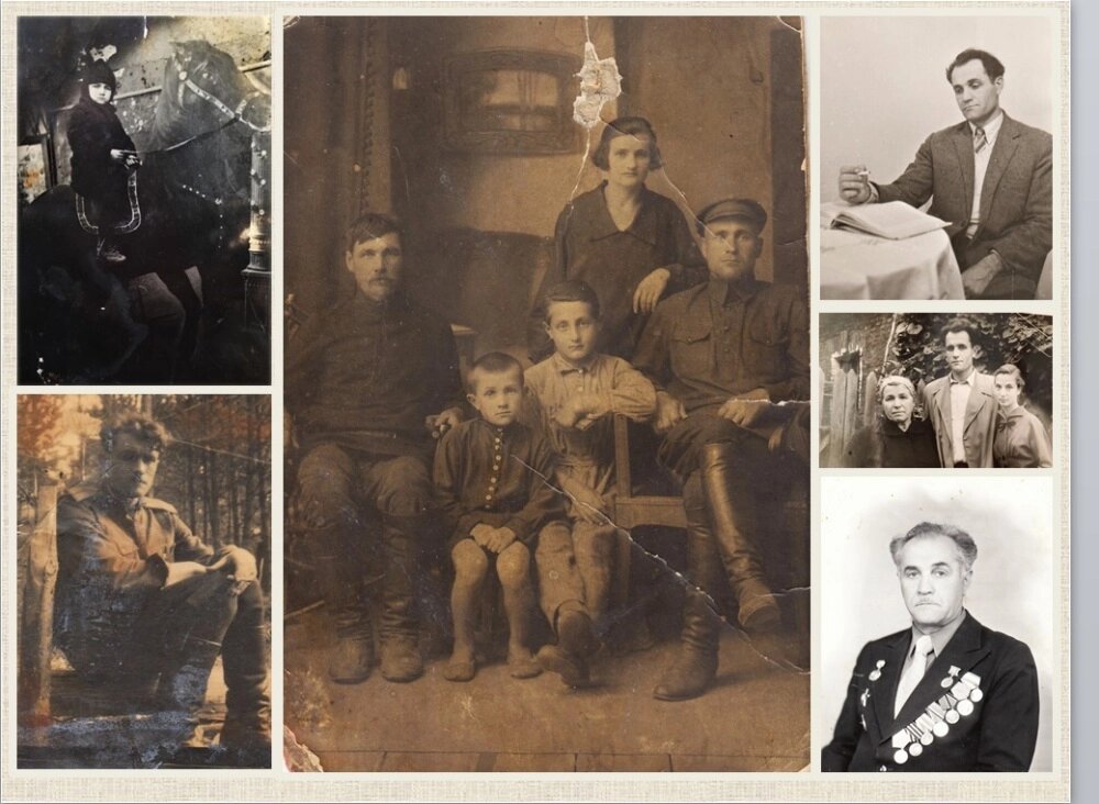    Володя (второй слева на центральной фотографии) родился в казачьей семье. Фото: АиФ-Северный Кавказ/ Владимир Дятлов