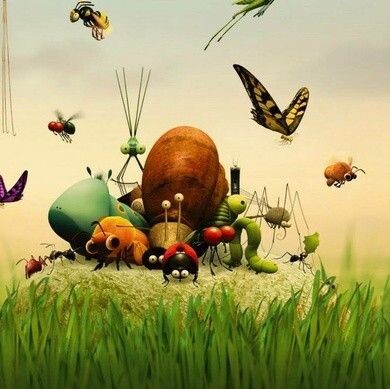 Смешной французский мультик про букашек...