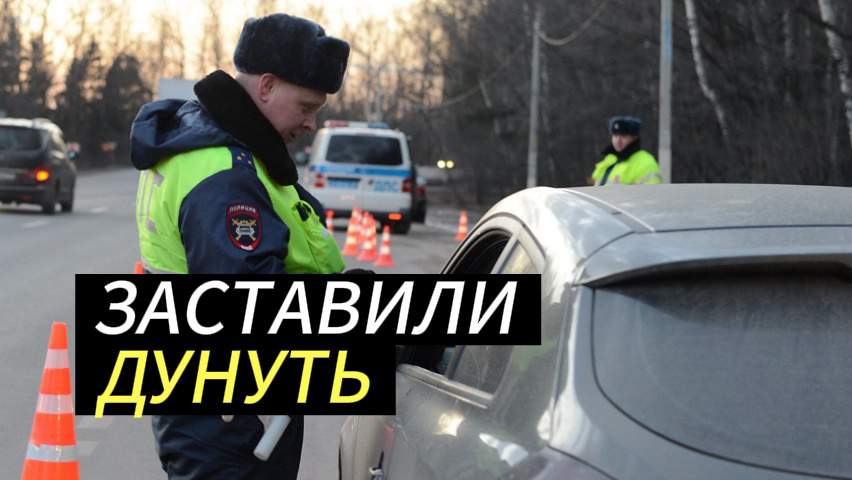 Заставили дунуть