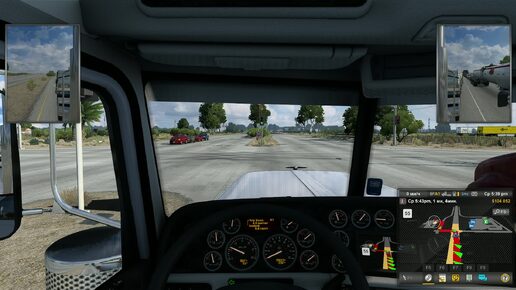 American Truck Simulator (тяжело водить виртуальный капотный грузовик с полуприцепом и прицепом).