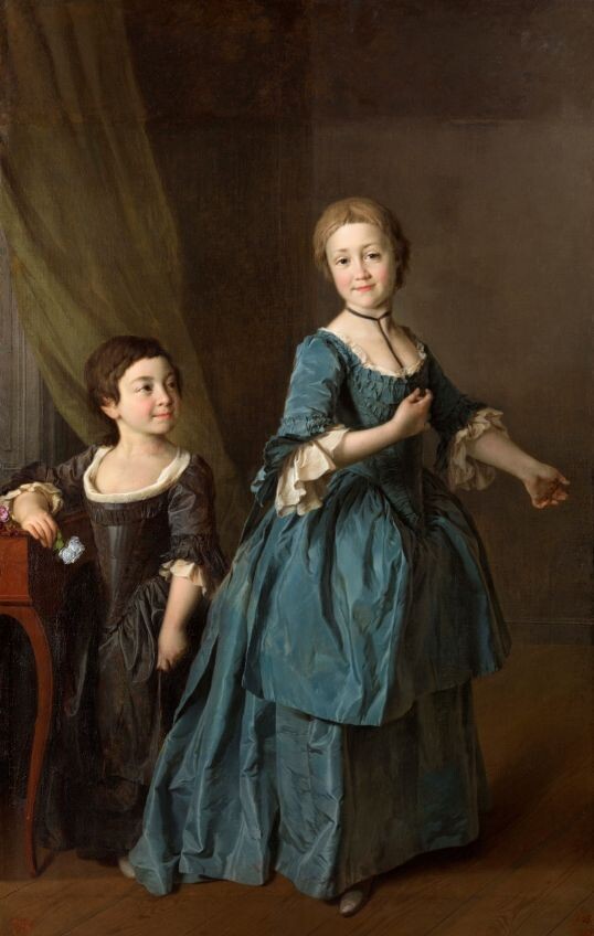 Дмитрий Левицкий. «Портрет Настасьи Давыдовой и Феодосии Ржевской», 1772 год, Государственный Русский музей, Санкт-Петербург © Public domain
