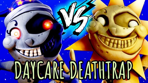 Friday Night Funkin Мод VS Daycare Deathtrap Солнце и Луна FNAF Security Breach ФНАФ 9